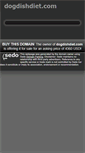 Mobile Screenshot of dogdishdiet.com